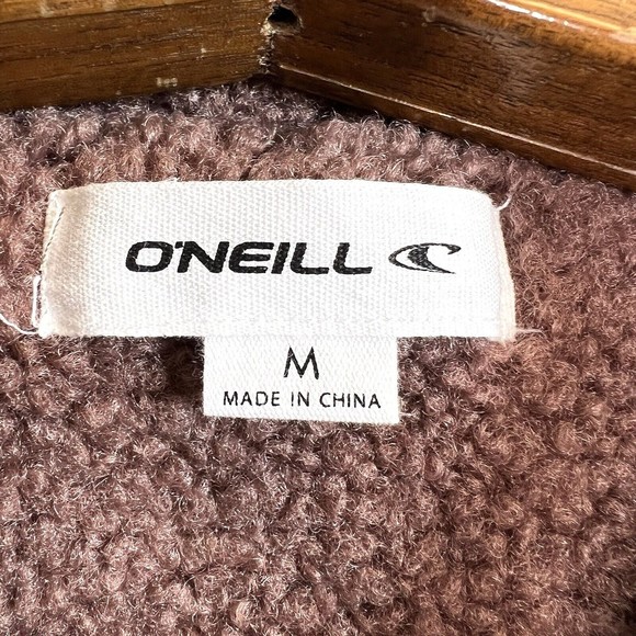 O'Neill Makenna Solid Pile Fleece Jacket Dusty Mauve NWT Size Medium - Picture 5 of 12